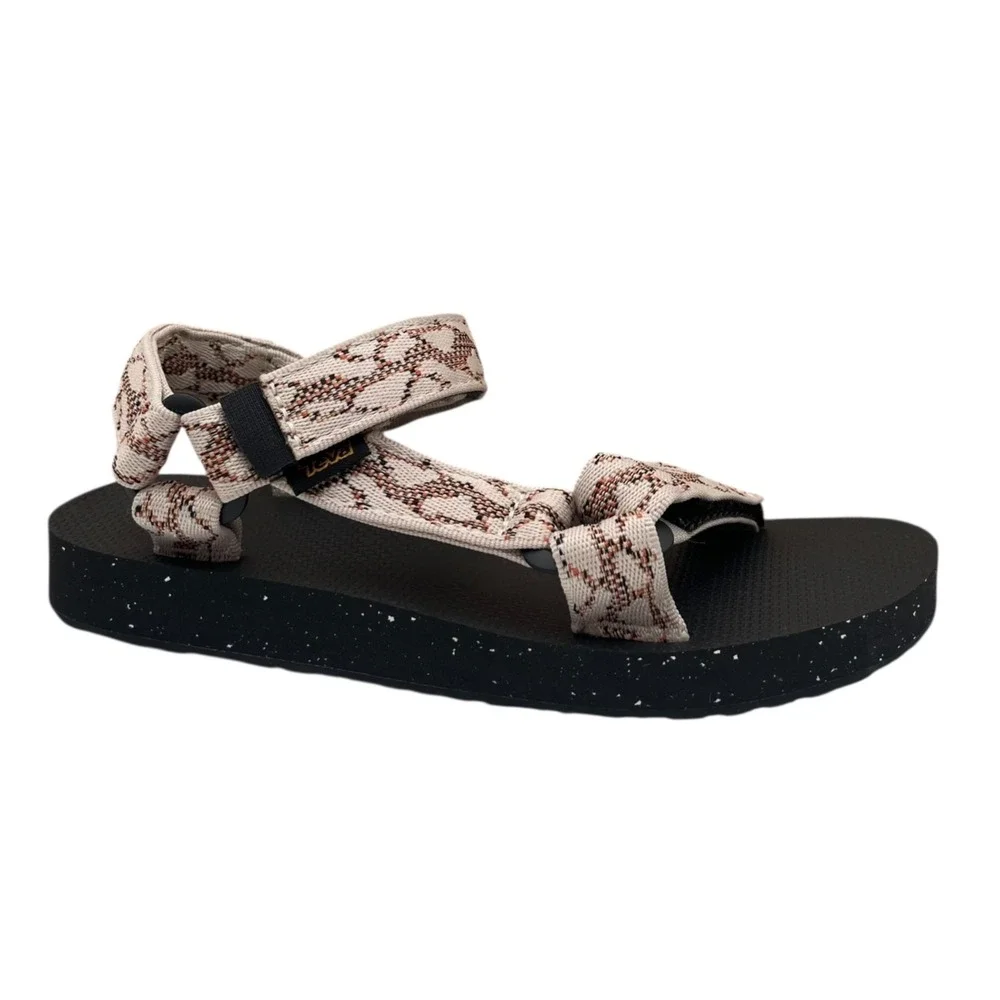 Teva Original Universal Men's Sport Strappy Sandals Size‎ 5 Tan Brown Black